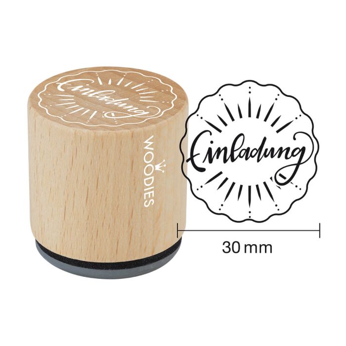 Woodies Motivstempel - Einladung
