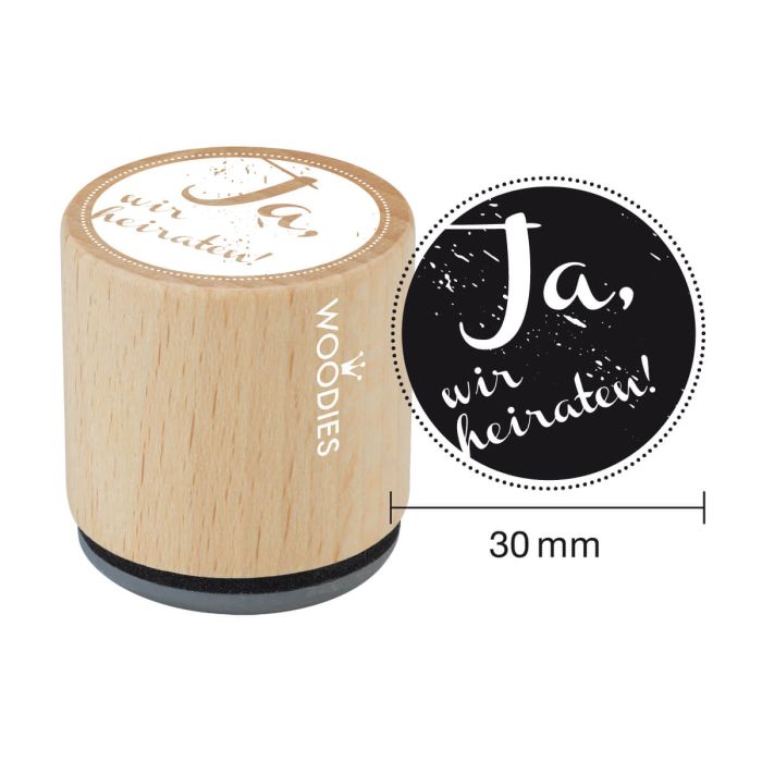 Woodies Motivstempel - Ja