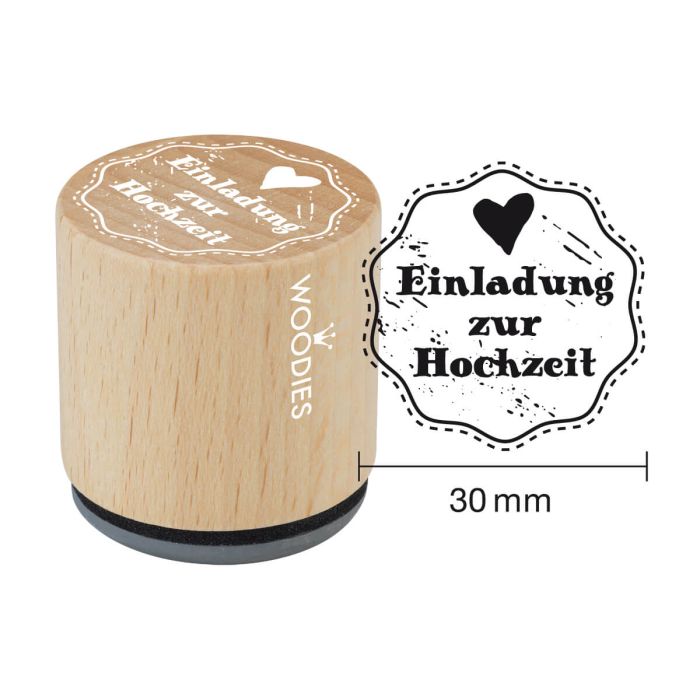 Woodies Motivstempel - Einladung zur Hochzeit