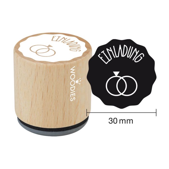 Woodies Motivstempel - Einladung