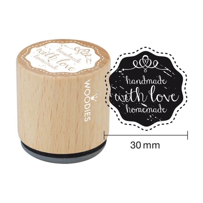 Woodies Motivstempel - Handmade with love