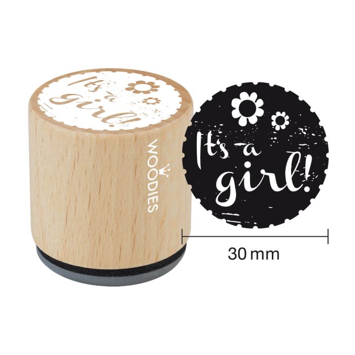 Woodies Motivstempel - It’s a girl