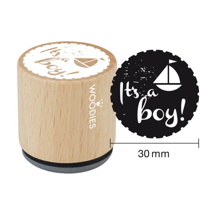 Woodies Motivstempel - It’s a boy