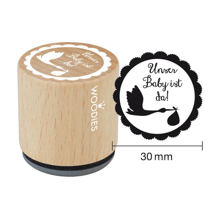 Woodies Motivstempel - Unser Baby ist da!