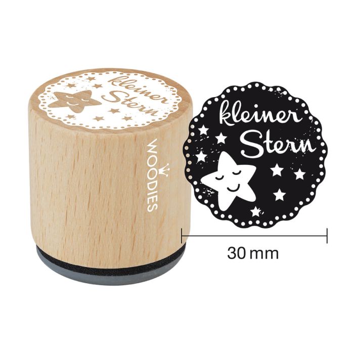 Woodies Motivstempel - kleiner Stern