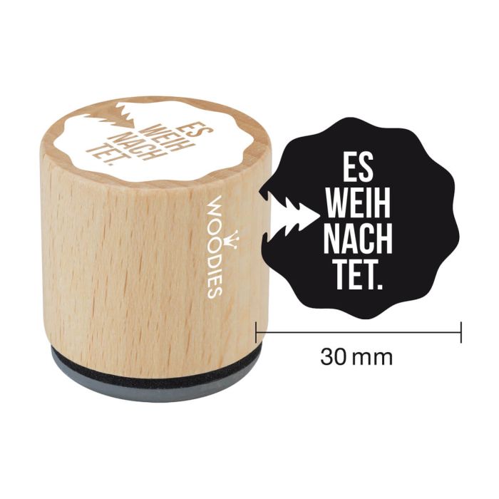 Woodies Motivstempel - Es weihnachtet