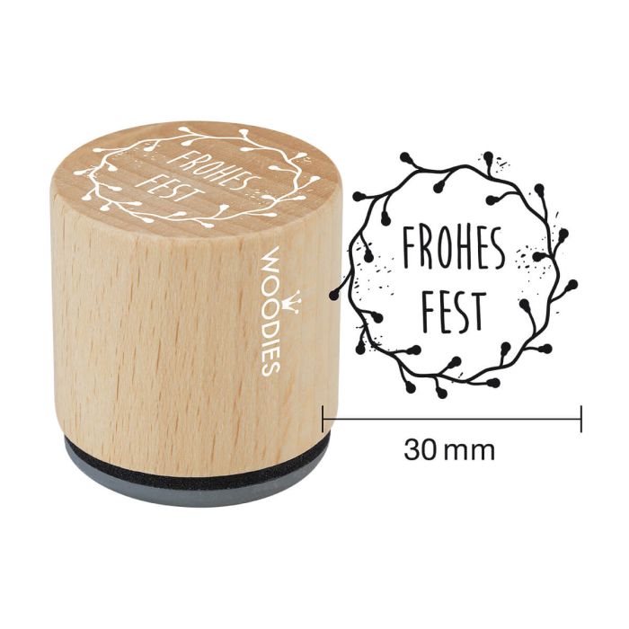 Woodies Motivstempel - Frohes Fest