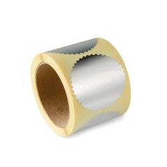 Embossing label - argento