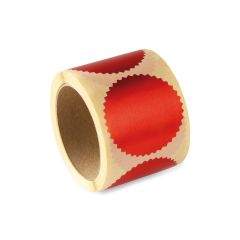 Embossing label - rosso