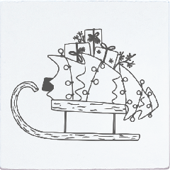 May & Berry Stamp - Sled