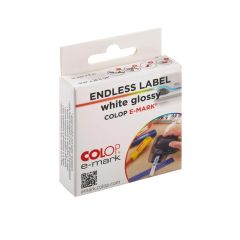 e-mark® etichette continue bianche lucide