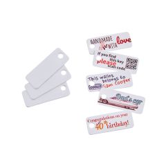 e-mark® Tag in plastica (con foro punzonato) 45x18 mm