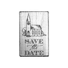 Vintage Stamp - Save the date