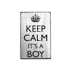 Vintage Stamp - Keep Calm - It's a boy
