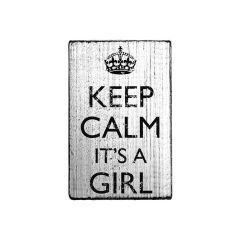 Vintage Stamp - Keep Calm - It's a girl