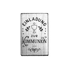 Vintage Stamp - Einladung zur Kommunion
