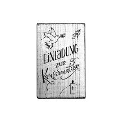 Vintage Stamp - Einladung zur Konfirmation