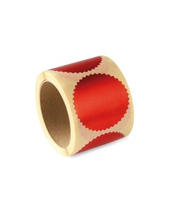 Embossing label - rosso