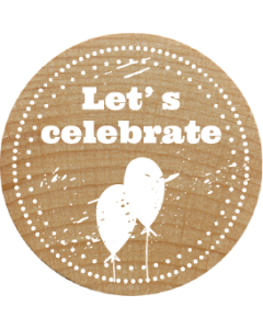 Woodies Stamp - Let's Celebrate