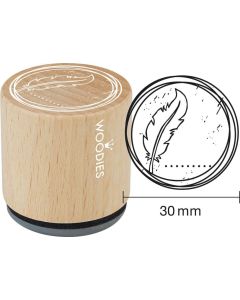 Woodies Stamp - Feather