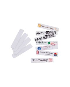 e-mark® Tag in plastica 80x18 mm con pellicola adesiva