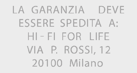 Esempio di impronta