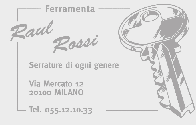 Esempio di impronta