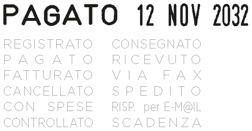 Esempio di impronta