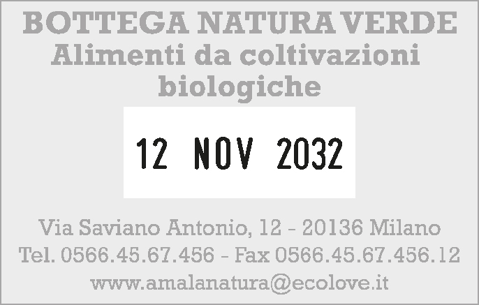 Esempio di impronta