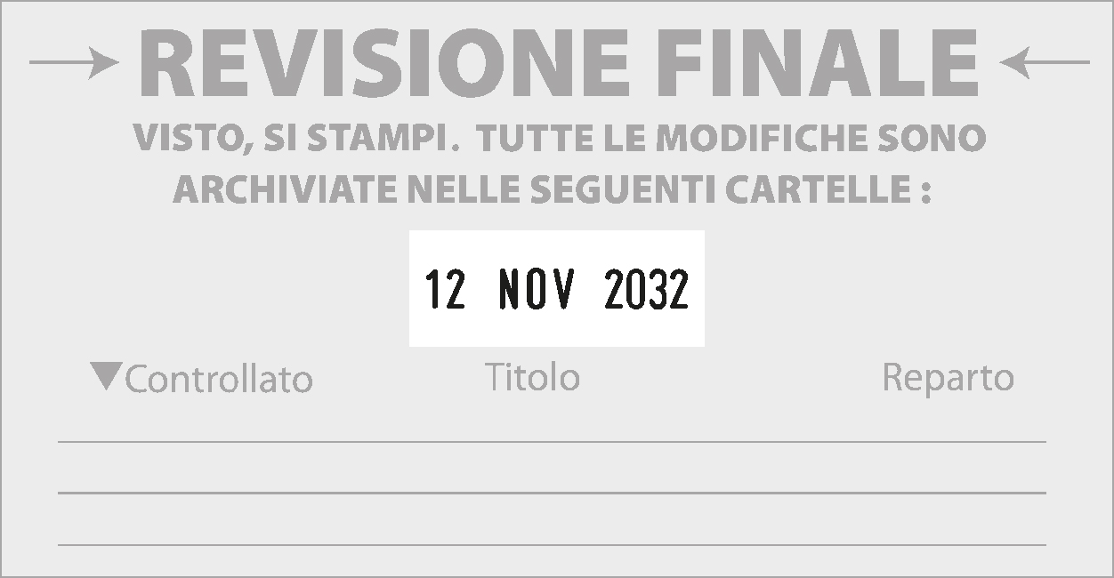 Esempio di impronta