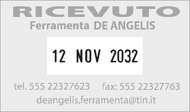 Esempio di impronta