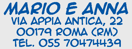 Esempio di impronta