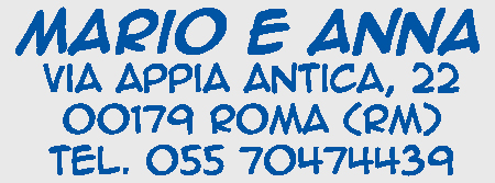 Esempio di impronta