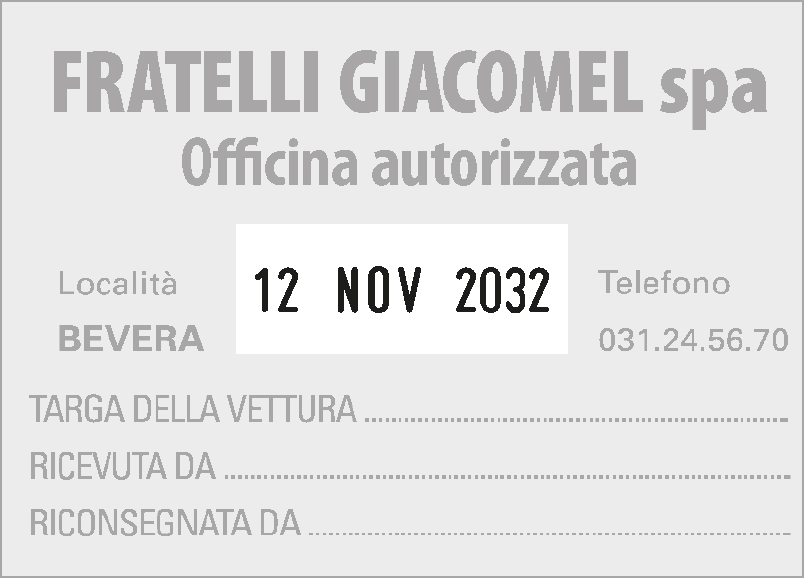 Esempio di impronta