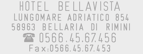 Esempio di impronta